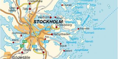 स्टॉकहोम के मानचित्र पर
