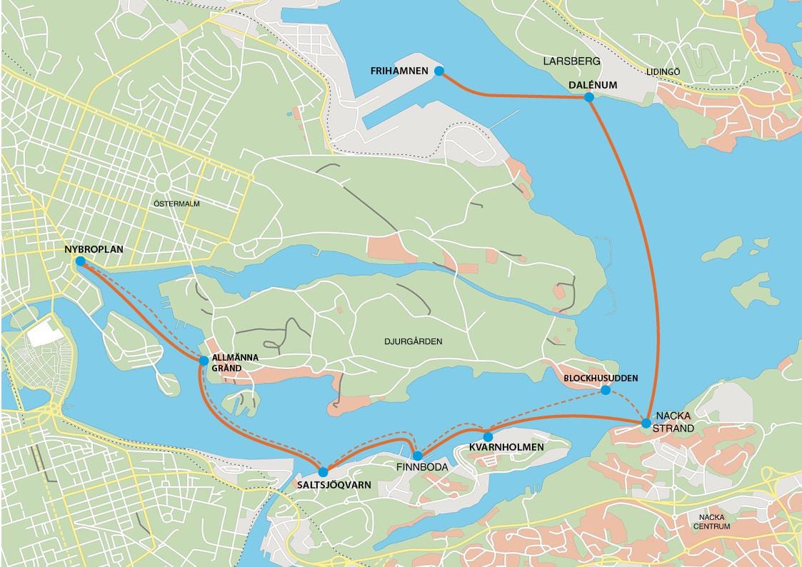 नक्शे के frihamnen स्टॉकहोम