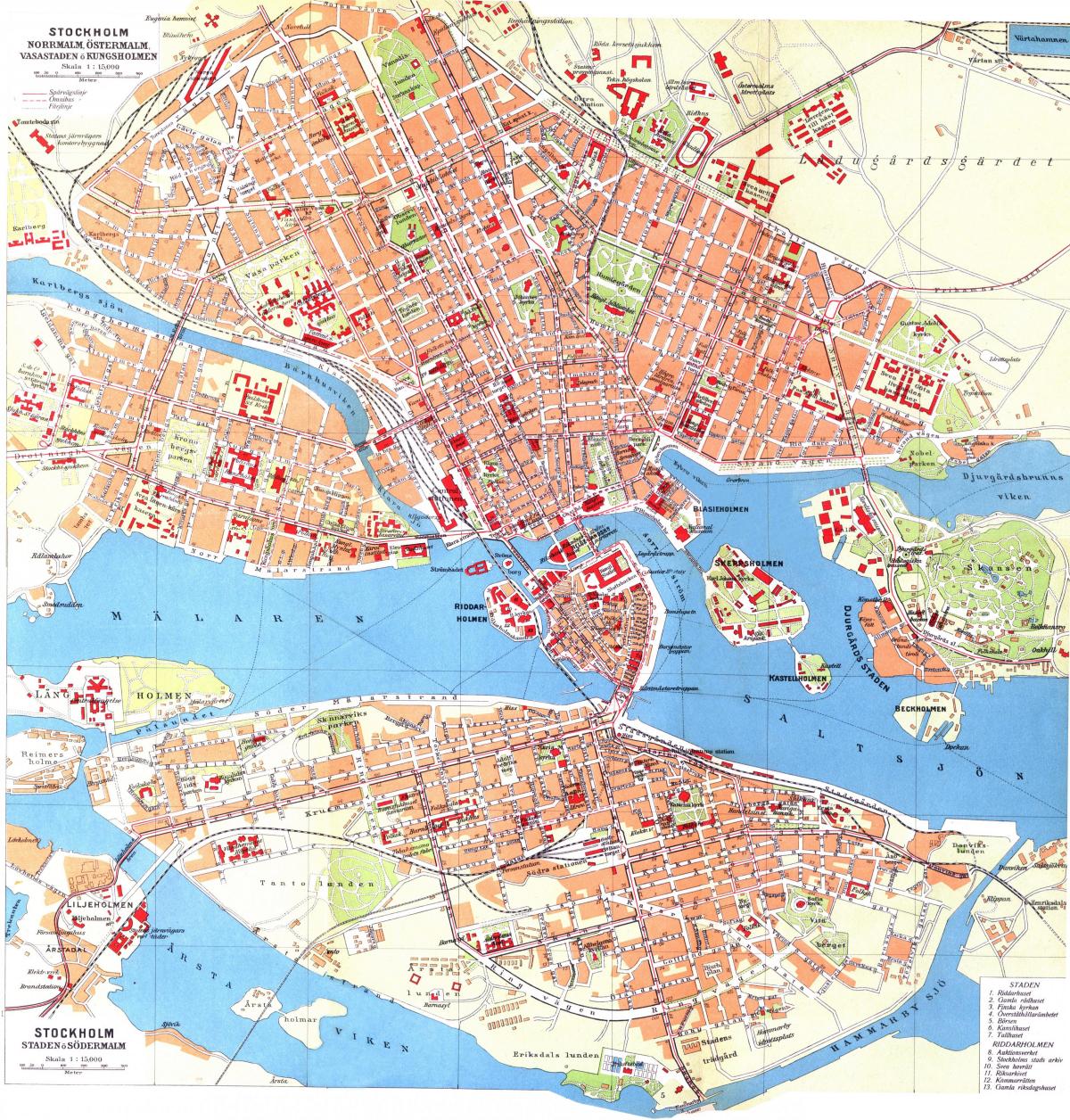 नक्शे के kungsholmen स्टॉकहोम