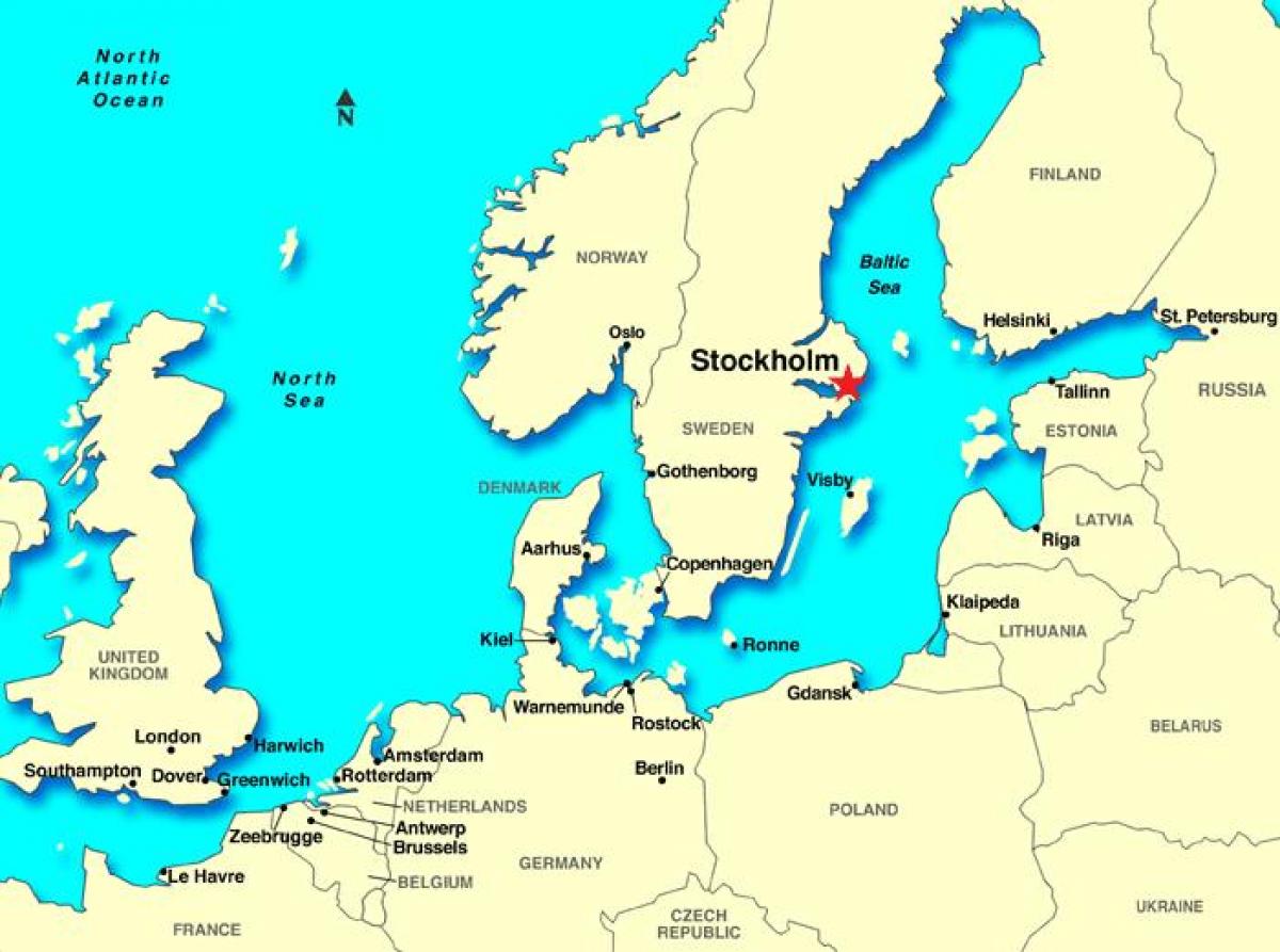 स्टॉकहोम के मानचित्र यूरोप