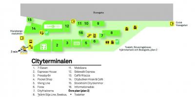 Arlanda एक्सप्रेस ट्रेन का नक्शा