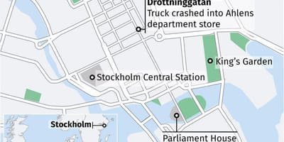 नक्शे के drottninggatan स्टॉकहोम