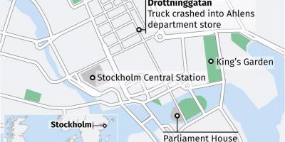 नक्शे के drottninggatan स्टॉकहोम