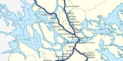 स्टॉकहोम pendeltag नक्शा