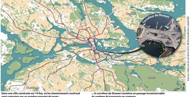 नक्शे के slussen स्टॉकहोम