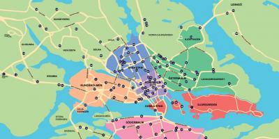मानचित्र के शहर बाइक नक्शा स्टॉकहोम