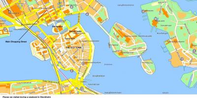 स्टॉकहोम के केंद्र के नक्शे